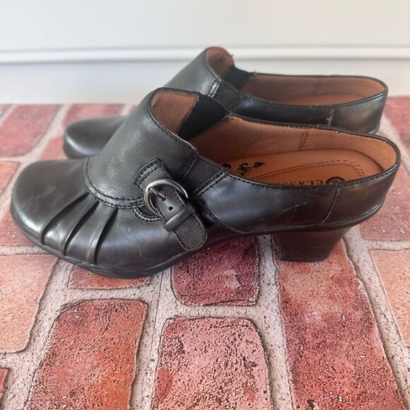 Earth Origins Shoes - Earth Spirit women’s black leather heels size 9.5